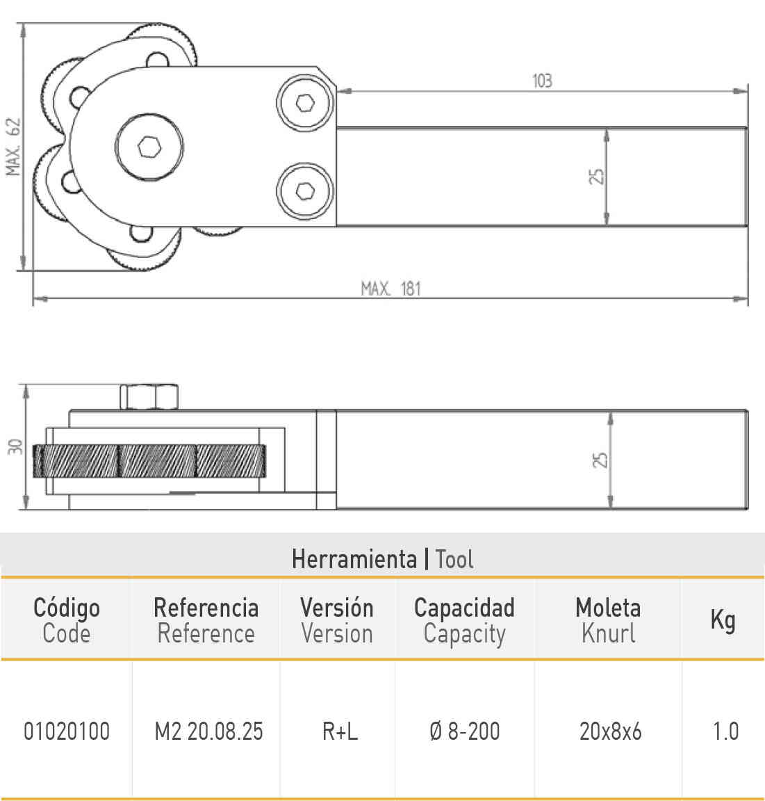 Image of M2 moleteadora por deformacion modelos